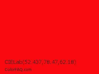 CIELab 52.437,78.47,62.18 Color Image