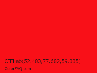 CIELab 52.483,77.682,59.335 Color Image