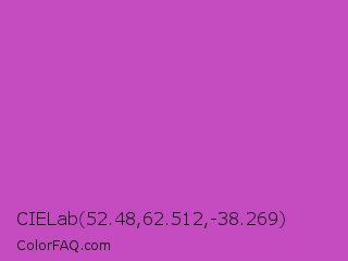 CIELab 52.48,62.512,-38.269 Color Image