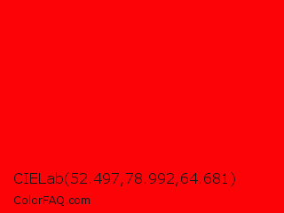 CIELab 52.497,78.992,64.681 Color Image