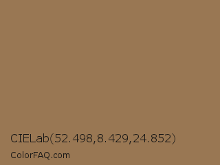 CIELab 52.498,8.429,24.852 Color Image