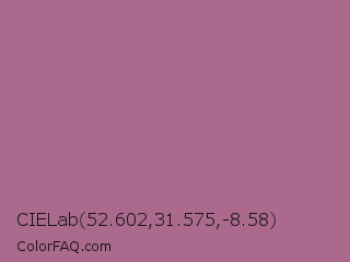 CIELab 52.602,31.575,-8.58 Color Image