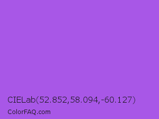 CIELab 52.852,58.094,-60.127 Color Image