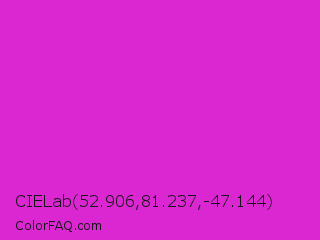 CIELab 52.906,81.237,-47.144 Color Image