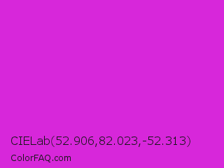 CIELab 52.906,82.023,-52.313 Color Image