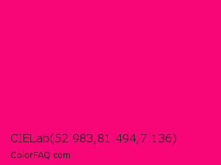 CIELab 52.983,81.494,7.136 Color Image