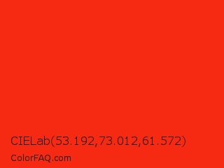 CIELab 53.192,73.012,61.572 Color Image