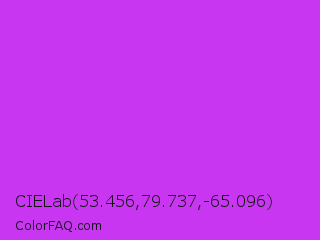 CIELab 53.456,79.737,-65.096 Color Image
