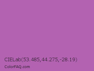 CIELab 53.485,44.275,-28.19 Color Image