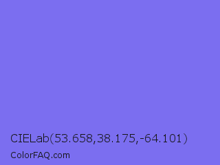CIELab 53.658,38.175,-64.101 Color Image