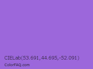 CIELab 53.691,44.695,-52.091 Color Image