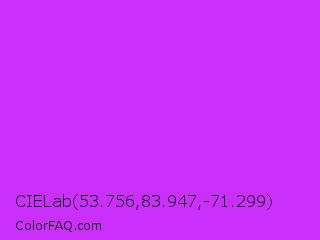 CIELab 53.756,83.947,-71.299 Color Image