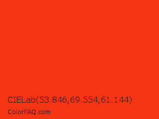 CIELab 53.846,69.554,61.144 Color Image