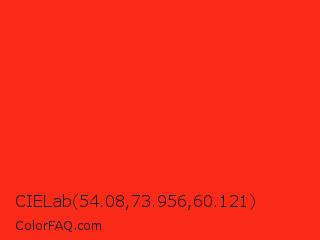 CIELab 54.08,73.956,60.121 Color Image