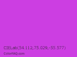 CIELab 54.112,75.029,-55.577 Color Image