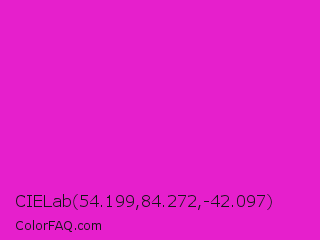 CIELab 54.199,84.272,-42.097 Color Image