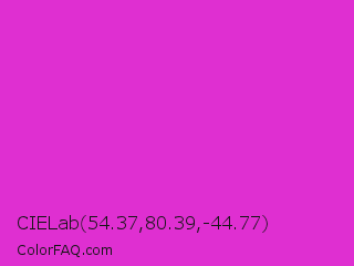 CIELab 54.37,80.39,-44.77 Color Image