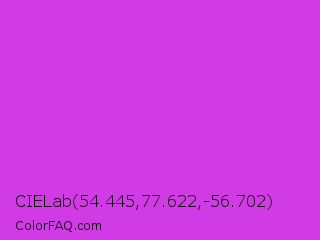 CIELab 54.445,77.622,-56.702 Color Image
