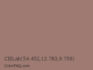 CIELab 54.452,12.783,9.759 Color Image