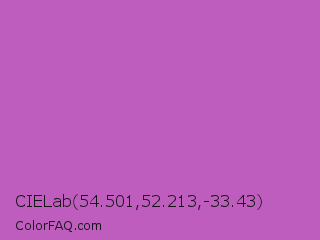 CIELab 54.501,52.213,-33.43 Color Image