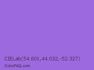 CIELab 54.601,44.032,-52.327 Color Image