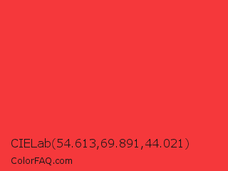 CIELab 54.613,69.891,44.021 Color Image