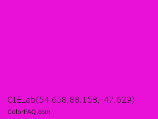 CIELab 54.658,88.158,-47.629 Color Image