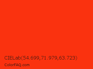 CIELab 54.699,71.979,63.723 Color Image