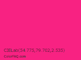 CIELab 54.775,79.702,2.535 Color Image