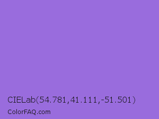 CIELab 54.781,41.111,-51.501 Color Image