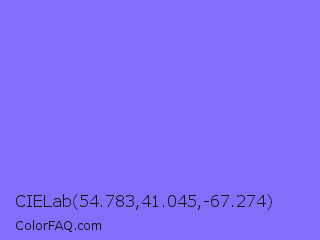 CIELab 54.783,41.045,-67.274 Color Image