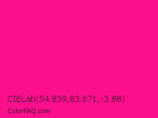 CIELab 54.839,83.671,-3.88 Color Image