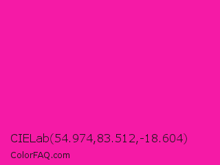 CIELab 54.974,83.512,-18.604 Color Image
