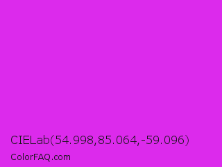 CIELab 54.998,85.064,-59.096 Color Image