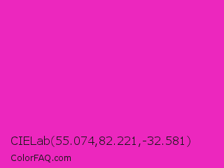 CIELab 55.074,82.221,-32.581 Color Image