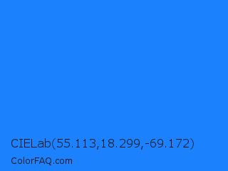 CIELab 55.113,18.299,-69.172 Color Image