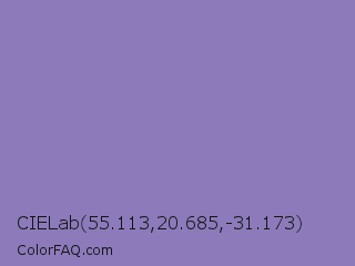 CIELab 55.113,20.685,-31.173 Color Image