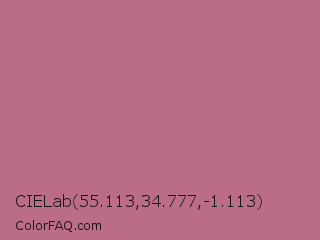 CIELab 55.113,34.777,-1.113 Color Image