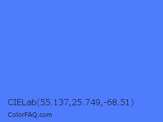 CIELab 55.137,25.749,-68.51 Color Image