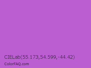 CIELab 55.173,54.599,-44.42 Color Image