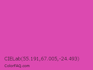 CIELab 55.191,67.005,-24.493 Color Image