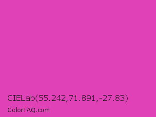 CIELab 55.242,71.891,-27.83 Color Image