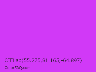 CIELab 55.275,81.165,-64.897 Color Image
