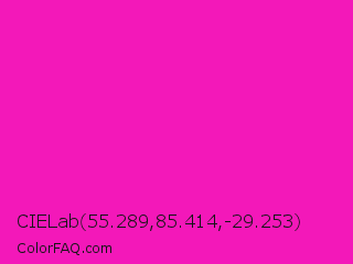 CIELab 55.289,85.414,-29.253 Color Image