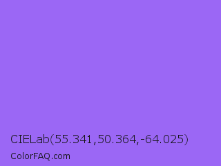 CIELab 55.341,50.364,-64.025 Color Image