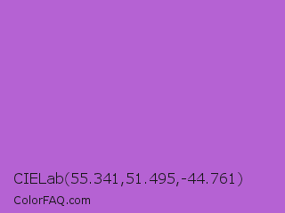 CIELab 55.341,51.495,-44.761 Color Image