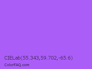 CIELab 55.343,59.702,-65.6 Color Image