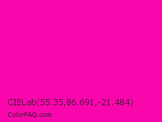 CIELab 55.35,86.691,-21.484 Color Image