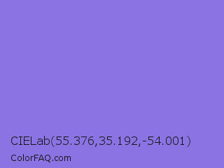CIELab 55.376,35.192,-54.001 Color Image
