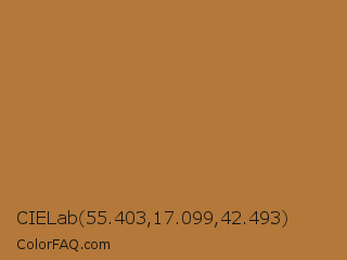 CIELab 55.403,17.099,42.493 Color Image